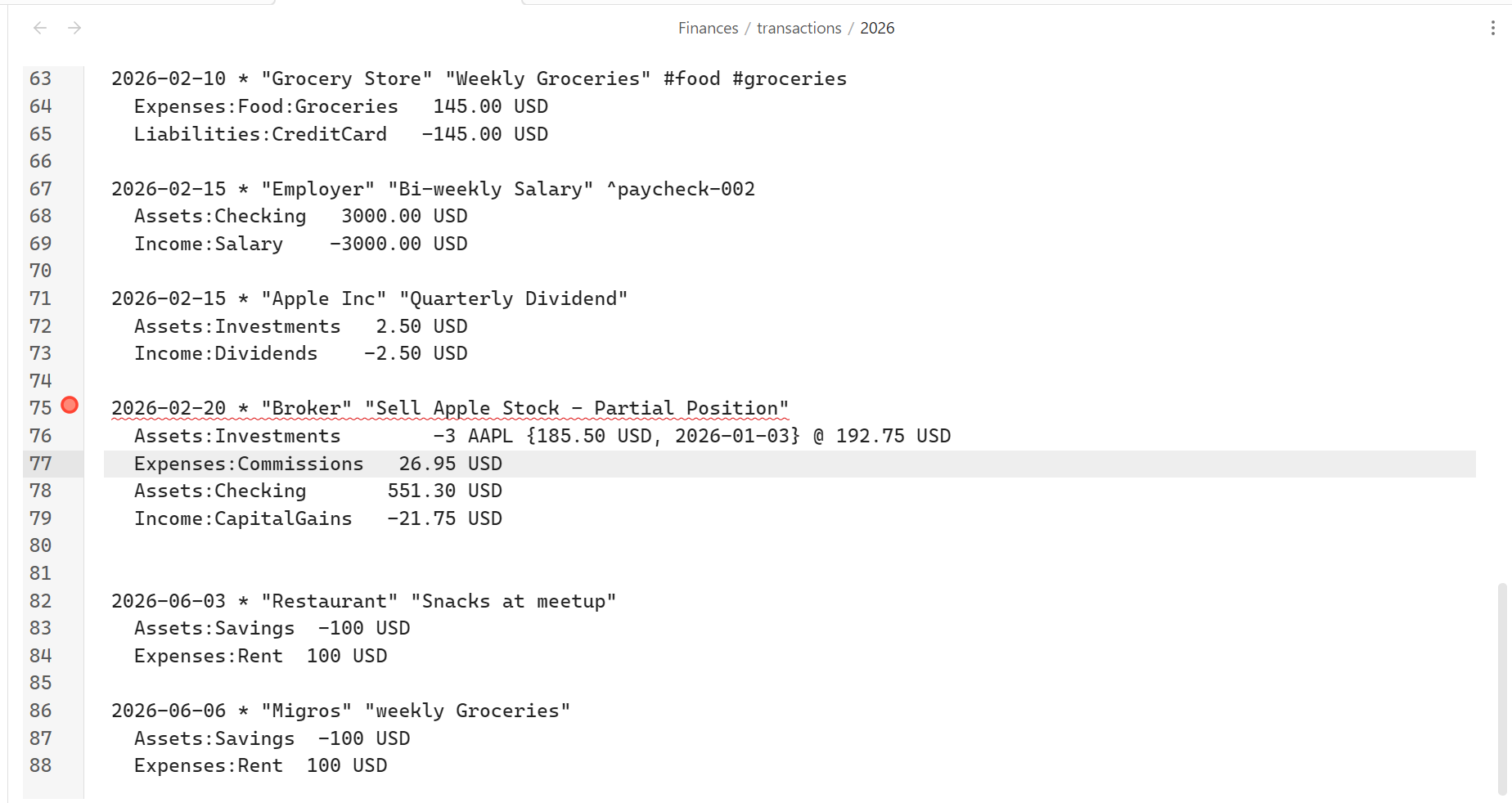 Inline Linting Diagnostics